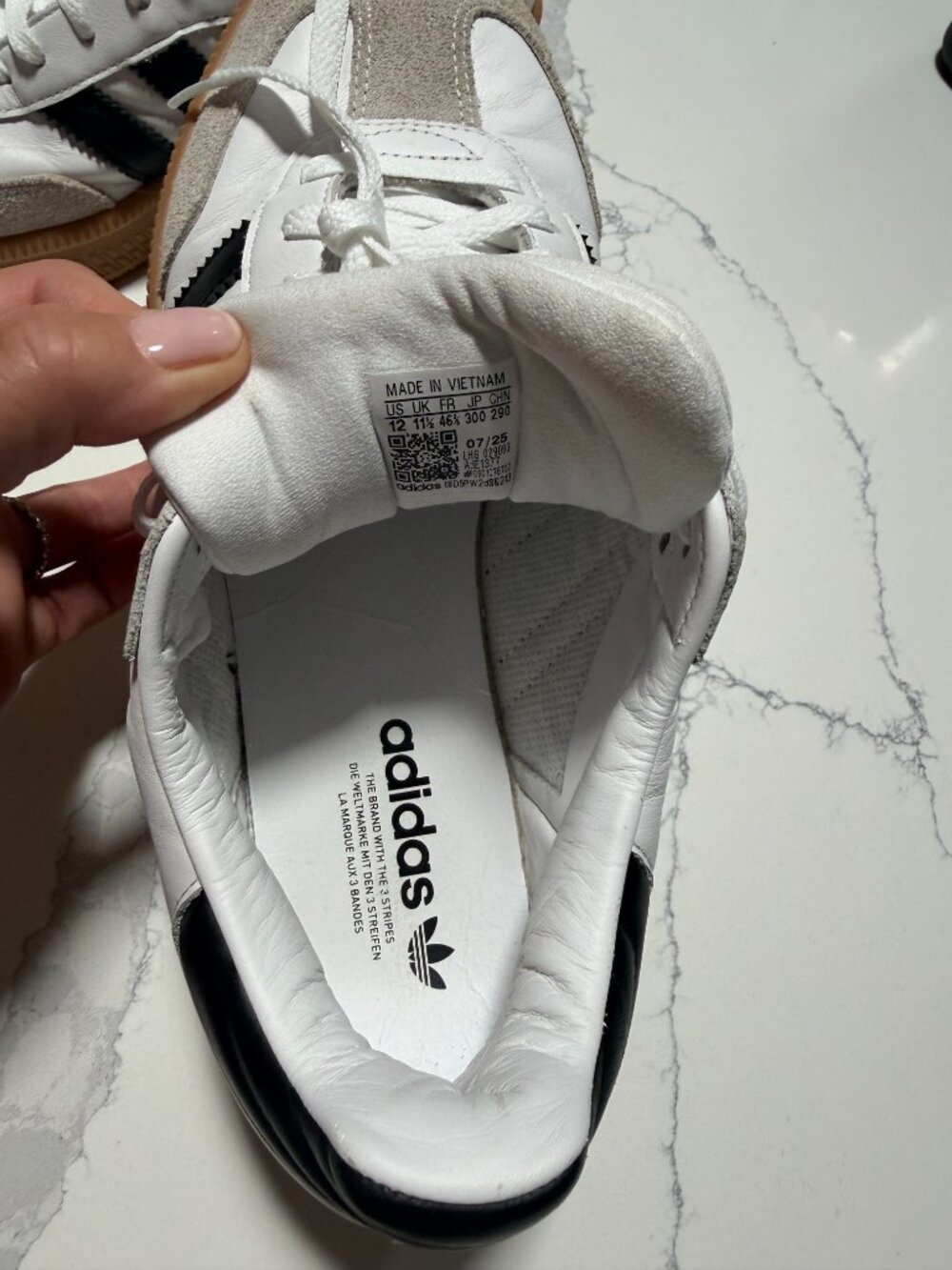Samba XLG - Cloud White / Core Black / Gum - Picture 7 of 8